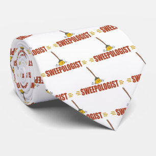 Funny Broom Sweeping Tie