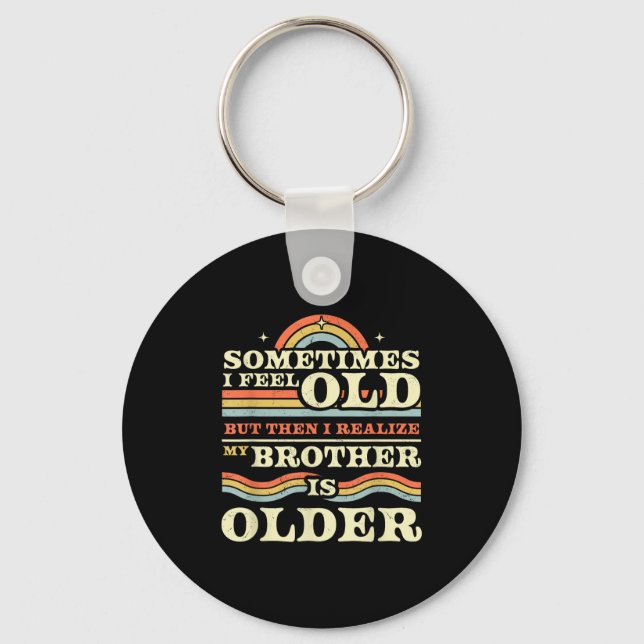 Funny Brother &amp; Sister Sibling Tees &amp; More Keychain (Front)