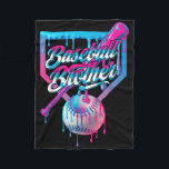 Funny Brother Baseball Tee Ice Cream Drip Birthday Fleece Blanket<br><div class="desc">Funny Brother Baseball Tee Ice Cream Drip Birthday Game Day</div>