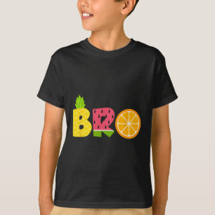Funny Brother Fruitarian Lover Summer Boys Fruit S T-Shirt