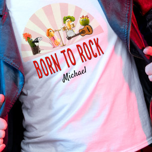Funny Brother Gift – Cool Born to Rock Veggie T-Shirt