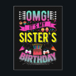 Funny Brother Sister's Birthday Party Postcard<br><div class="desc">Funny Brother Sister's Birthday Party. Sister Birthday Celebration.</div>