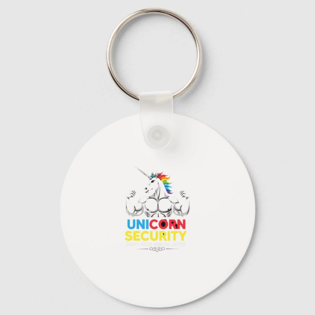 Funny Brother Unicorn Security Dont Mess With My S Keychain (Front)