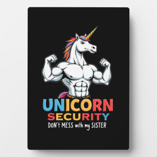 Funny Brother Unicorn Security Dont Mess With My S Plaque