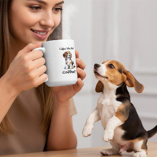 Funny BROWN 'Coffee' Beagle Personalize Coffee Mug