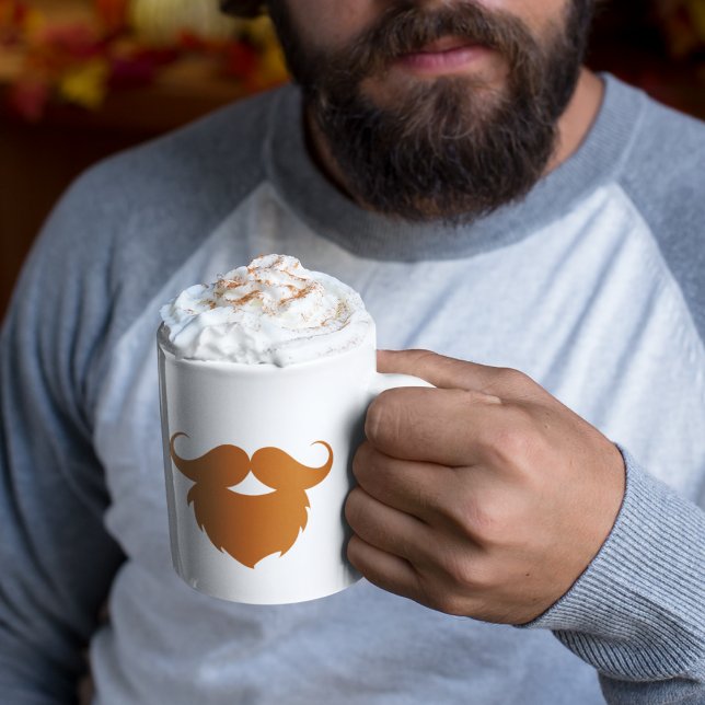 Funny Brown Moustache Coffee Mug (Creator Uploaded)