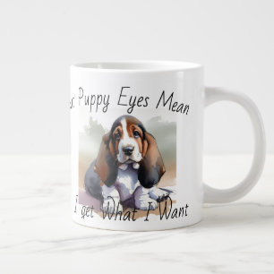 FUNNY Browns White PUPPY Aquarelle Spécialité Mug