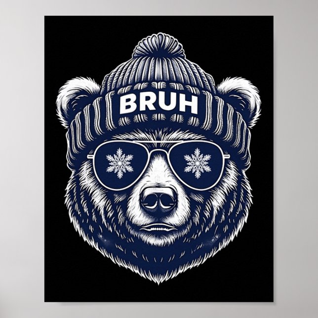Funny Bruh - Christmas  Poster (Front)