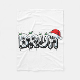 Funny Bruh Soccer Christmas Xmas Pajama _1  Fleece Blanket