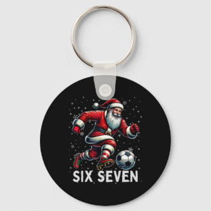 Funny Bruh Soccer Santa 67 Meme Christmas Xmas Paj Keychain