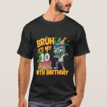 Funny Bruh Zombie 10th Birthday Party Halloween T-Shirt<br><div class="desc">Funny Bruh Zombie 10th Birthday Party Halloween</div>