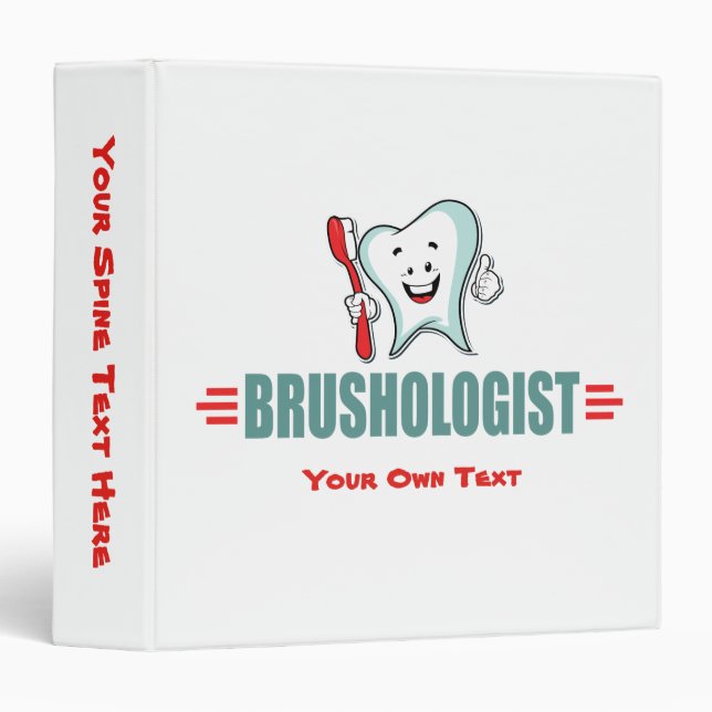 Funny Brushing Teeth Binder (Front/Spine)