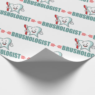Funny Brushing Teeth Wrapping Paper