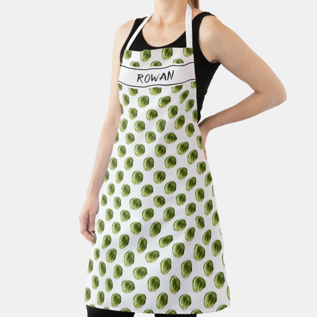 Funny Brussels Sprouts Christmas Personalized Apron (Insitu)