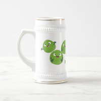 Funny Brussels sprouts vegetables cartoon