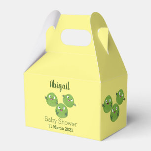 Funny Brussels sprouts vegetables cartoon Favor Box