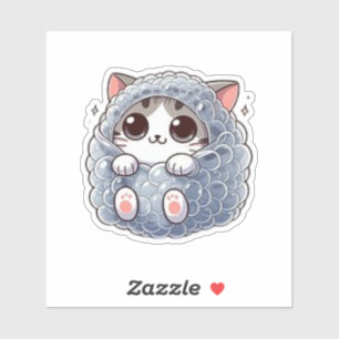 Funny bubble cat