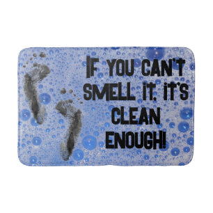 Funny Bubbles Teenage boy if you can't smell it Bath Mat