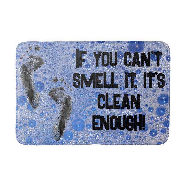 Funny Bubbles Teenage boy if you can't smell it Bath Mat (Front)