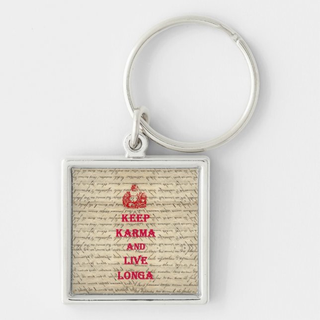 Funny Buddha saying Keychain (Front)