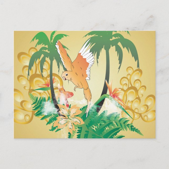 Funny budgerigars postcard (Front)