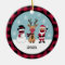 Funny Buffalo Plaid Check Santa Mask