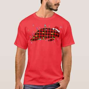 Funny Buffalo Plaid Family Matching Manatee Christ T-Shirt