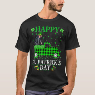Funny Buffalo Plaid Green Truck Bonobo St. Patrick T-Shirt