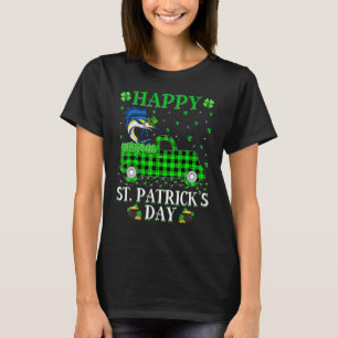 Funny Buffalo Plaid Green Truck Sailfish St Patric T-Shirt