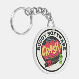 Funny Buggy Software Keychain