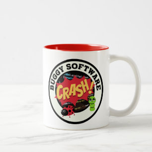 Funny Buggy Software Two-Tone Coffee Mug