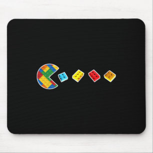 Funny Building Blocks Gamer Master Builder Brick L Mouse Pad