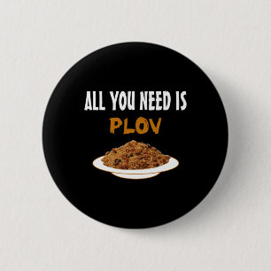 Funny Bukharian Uzbek Food - Plov Lover Bbq Tee Gi 2 Inch Round Button