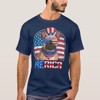 Funny Bull Dog 4th Of July Merica Mens Womens Kids T-Shirt