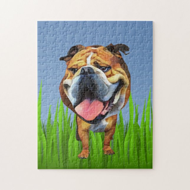 Funny Bulldog 252 Piece Puzzle (Vertical)