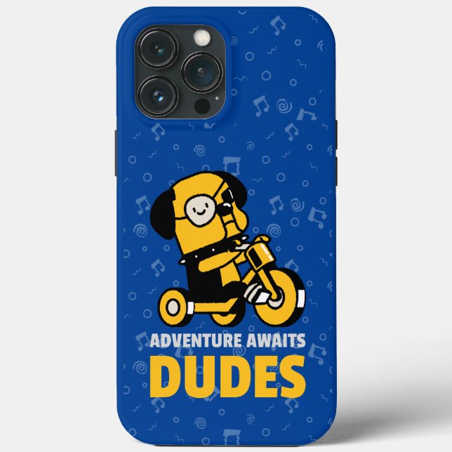 FUNNY BULLDOG ADVENTURE AWAITS DUDES Case-Mate iPhone CASE (Back)