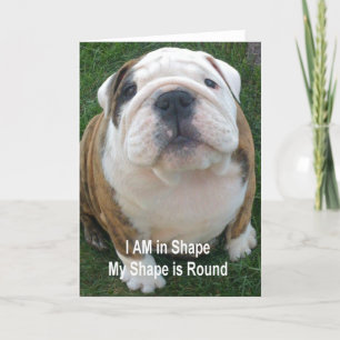 Funny Bulldog Chien Card Carte pour notes Création