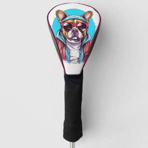 Funny Bulldog Dog Golf Driver Head Cover
