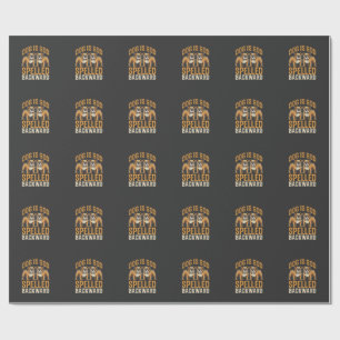 Funny Bulldog Dog Is God Spelled Backward Wrapping Paper