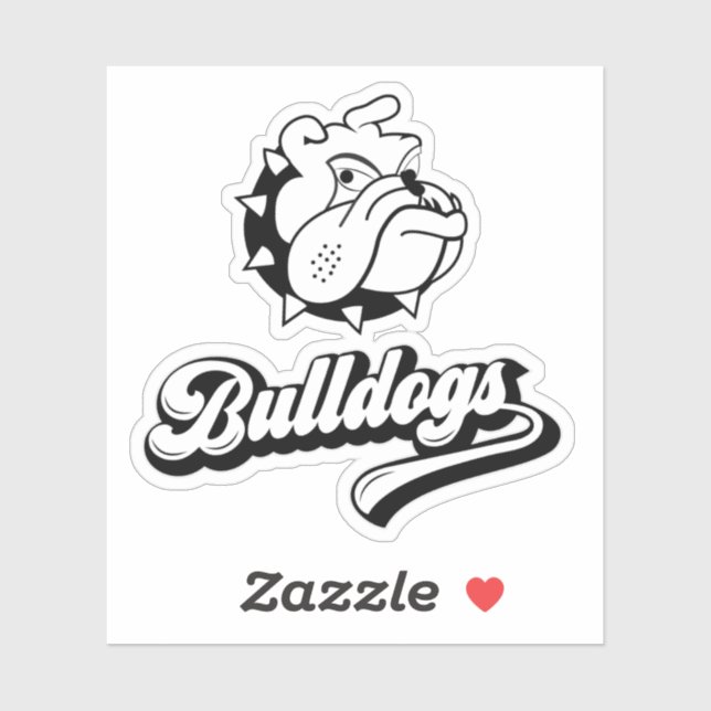 Funny Bulldog Head (Sheet)