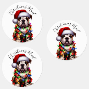 Funny Bulldog Modern Cute Christmas lights