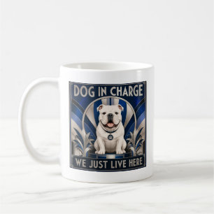 Funny Bulldog Runs the House Coffee Cup - Mug