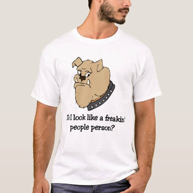 Funny bulldog t-shirt (Front)