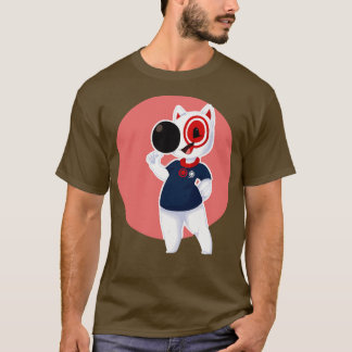 Funny Bullseye Dog Team Membre TShirt 9
