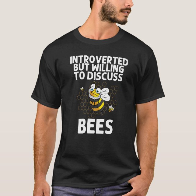 Funny Bumblebee Art For Men Women Beekeeper Honeyb T-Shirt (Front)