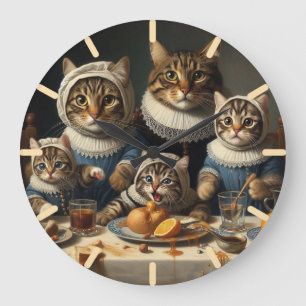 Funny Bunch of Cats Wall Clock