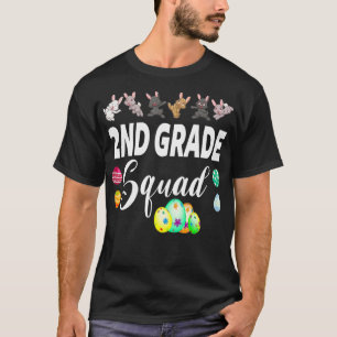 Funny Bunnies 2nd Grade Teacher Squad Easter Day H T-Shirt