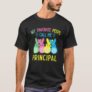 Funny Bunnies My Favorite Bunnies Call Me Principa T-Shirt