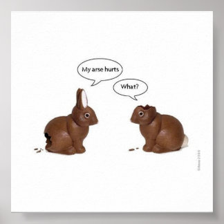 funny bunnies poster