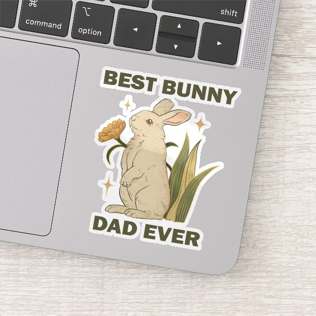 Funny Bunny, Best Bunny Dad Ever, Bunny Lover (Detail)